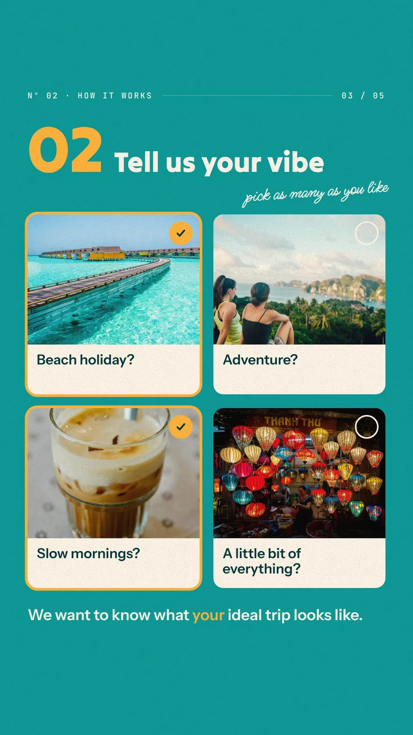 A story with four photographs to tick: beach holiday, adventure, slow mornings, a little bit of everything