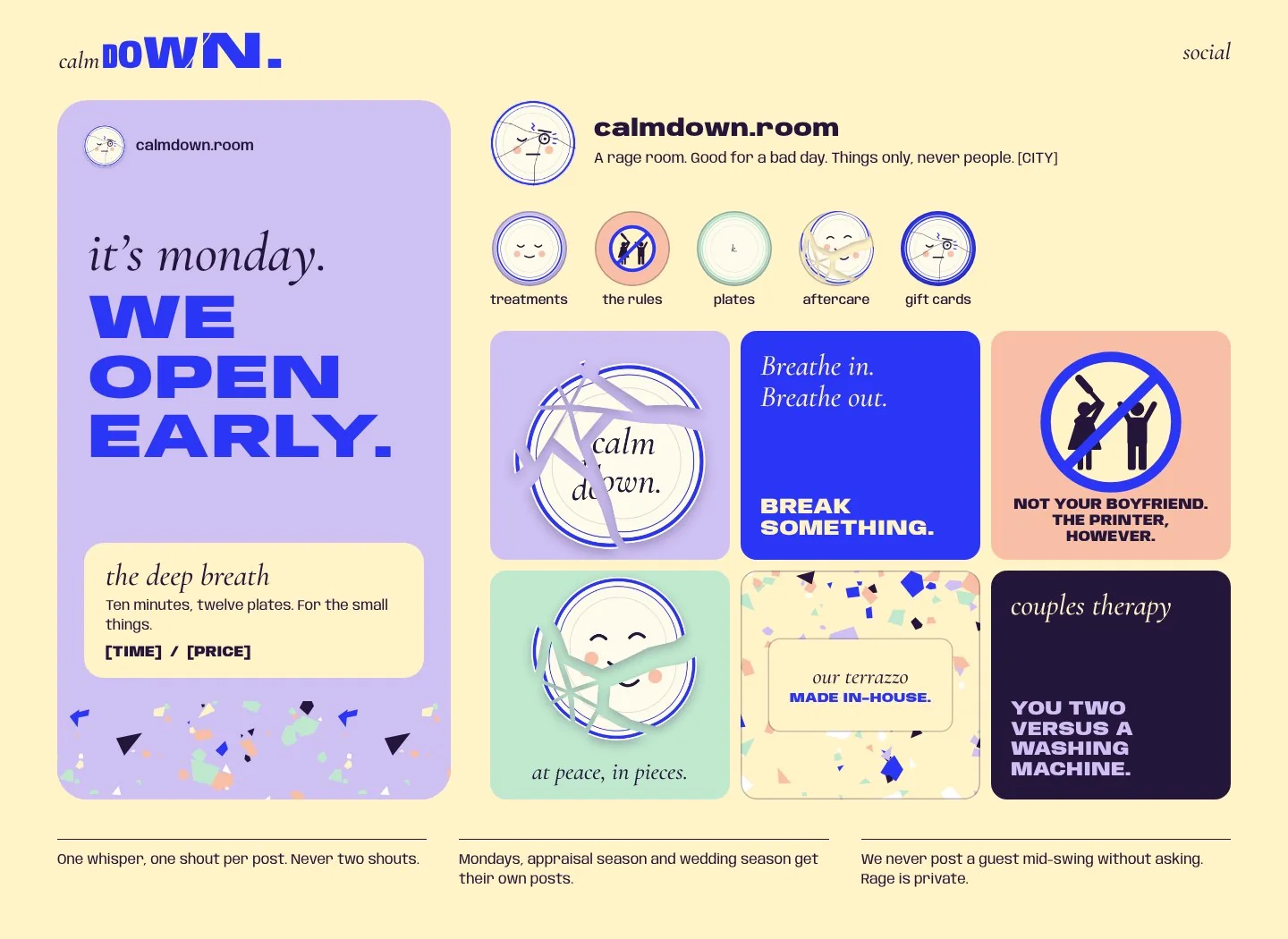 Calm Down: social