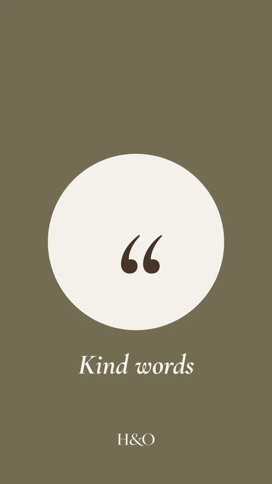 Highlight cover: Kind words