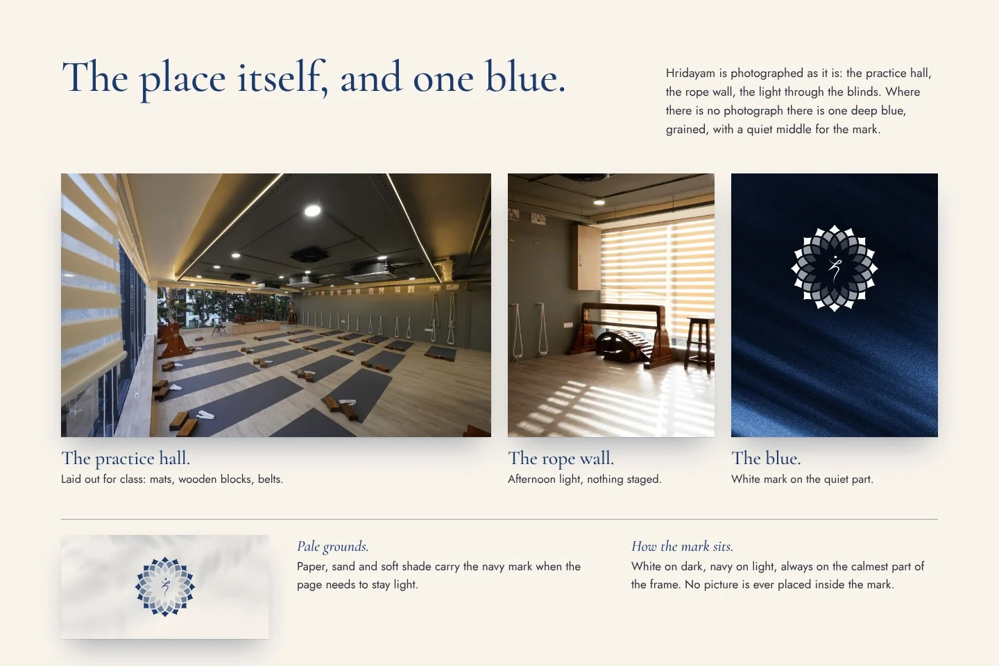Pictures: a page of the brand book