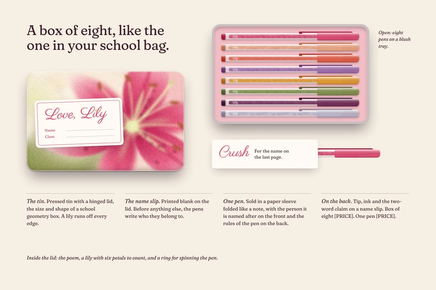 Love, Lily: the box of eight