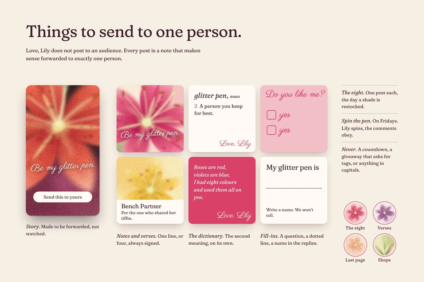 Love, Lily: social