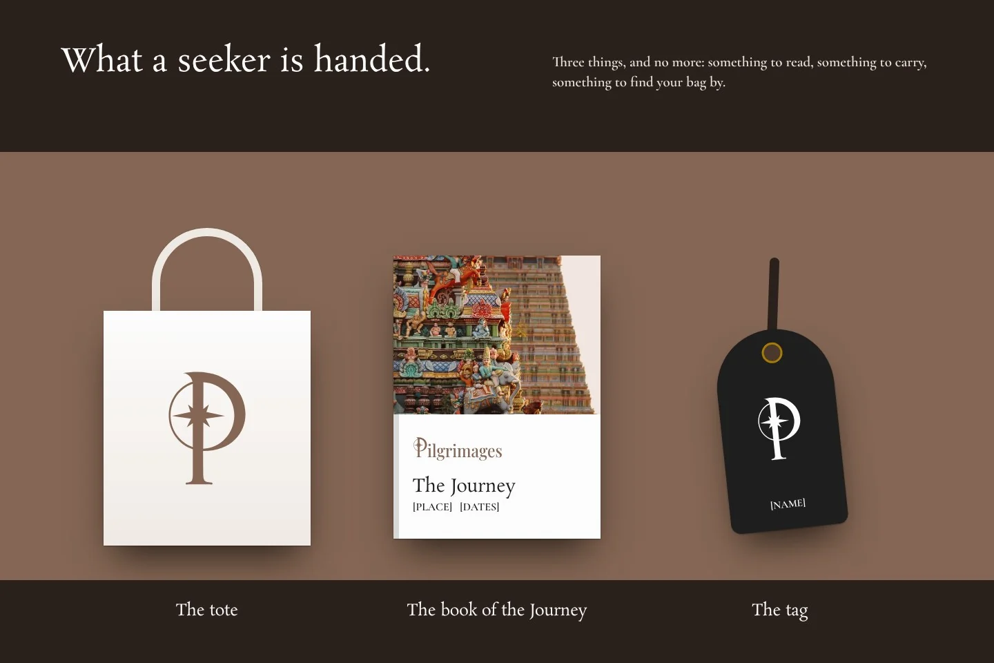 Carried on the journey: a page of the brand book