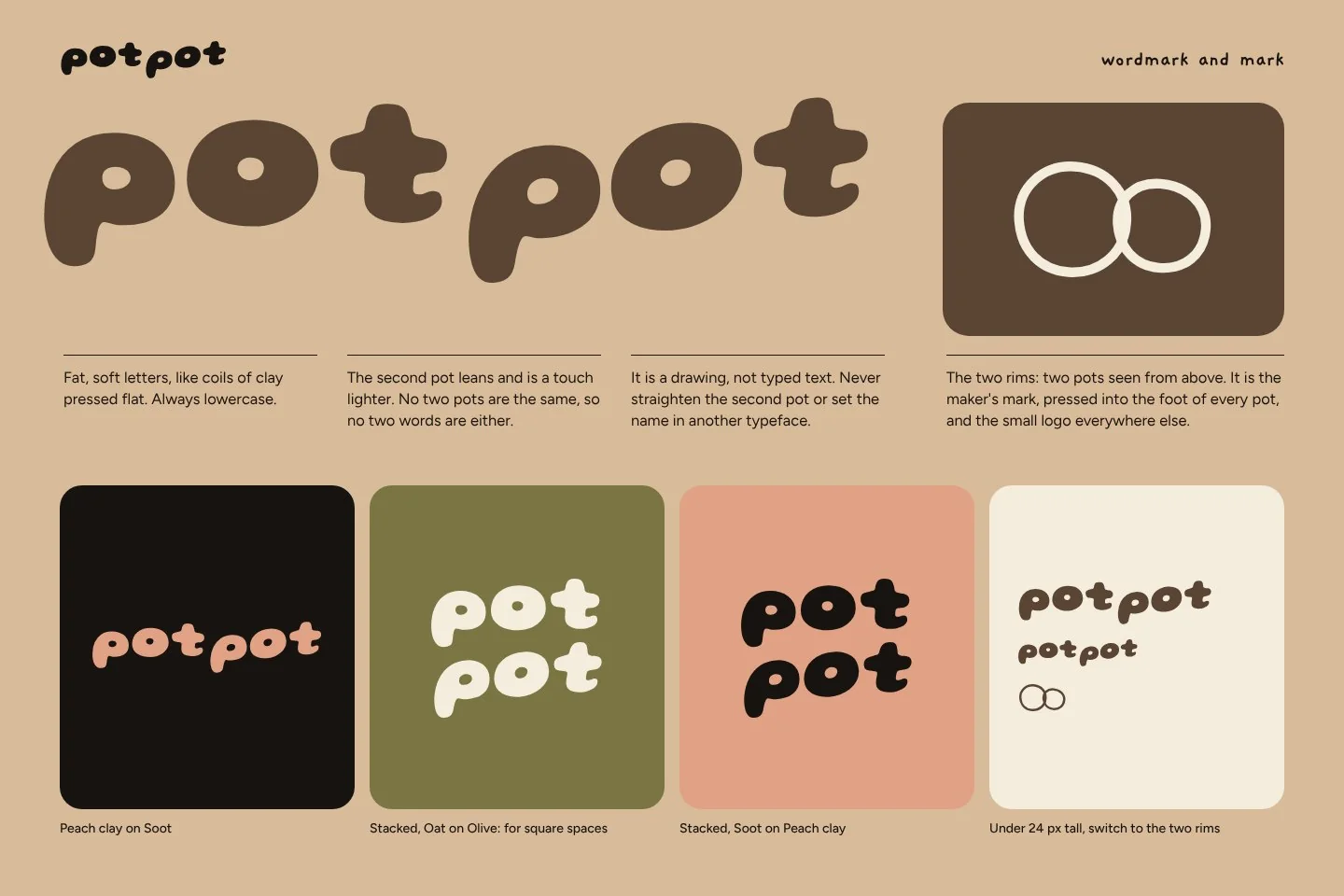 Pot Pot: wordmark and mark